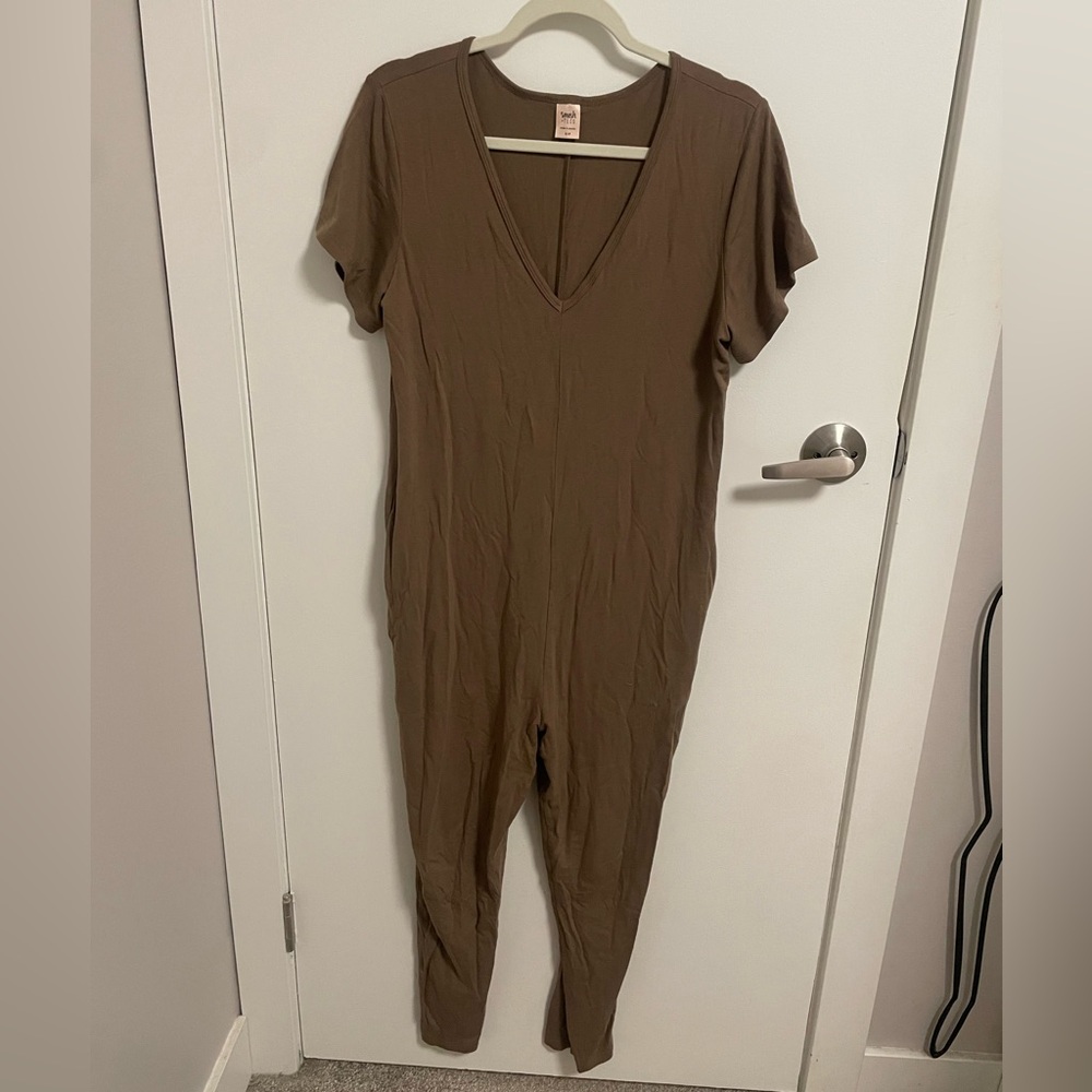 Smash + Tess Cocoa Brown Jumpsuit